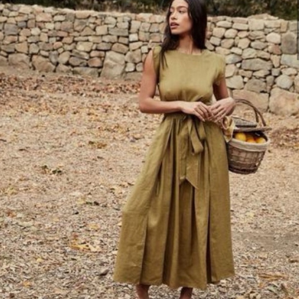 Doen Pacifica Dress Medium in Wheat